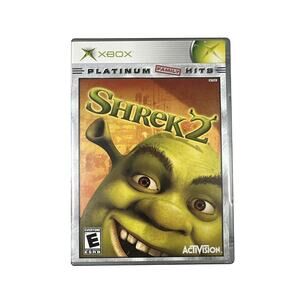 Shrek 2 Platinum Hits Xbox - (See Pics) Authentic, CIB, Tested